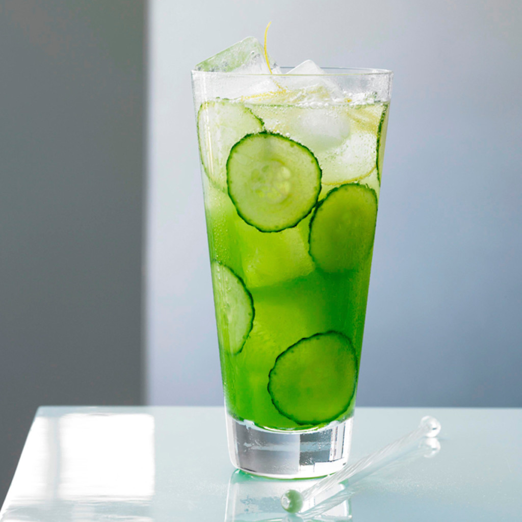 Cucumber Basil Lime Cocktail